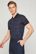 Male Navy Blue Short-Sleeve T-Shirt