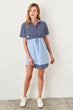 Blue Line Detail Dress