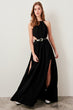 Black Waist Maxi Dress