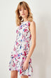 Multicolour Flower Pattern Dress