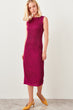 Plum Knit Sleeveless Dress