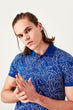 Saks Printed Polo Collar T-Shirt