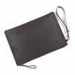 100% Genuine Leather Men Valuables/ Document/ Portfolio Bag