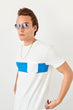 New White Men 'S Front T-Shirt With Pocket