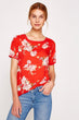 Women Orange Print Blouse