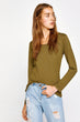 Women Khaki T-Shirt