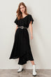 Flywheel Black Belted Dress