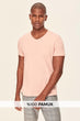Rose Basıc for Men Slim Fit Short-Sleeve V-Neck Pocket Detail