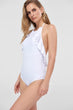 White Flywheel Detailed Swimsuit