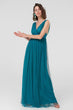 Advanced Green Collar Evening Dress