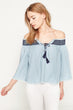 Women Light Blue Blouse