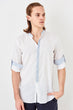 New White Men 'S Crew Neck Regular Shirt