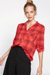 Women Red Black Shirt