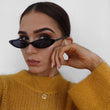 Women Stars Cat Eye Sunglasses Retro Small Oval Ocean Lens Transparent Sun Glasses Brand Designer Girls Goggles Cateye Eyewear