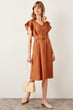 Cinnamon Belt Detail Dress