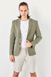 New Khaki Mens Slim Fit Double Breasted Coat