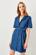 Mavi Button Detail Belted Denim Dress