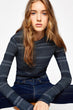 Women Navy Blue Sweater