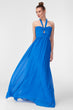 Advanced Linking Blue Chiffon Dress