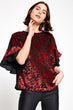 Women Red Print Blouse