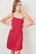 Red Shoulder Detail Dress