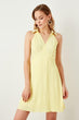 Yellow Shoulder Detail Dress