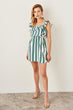 Green Striped Dress