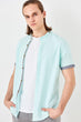 New Mint Men 'S Crew Neck Short Sleeve Slim Fit Basic Shirt