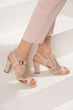 Beige Women 'S Heels Shoes