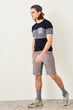 Gray Men 'S Shorts-Nondenim Smart-Casual