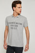 Male Gray Short-Sleeve T-Shirt