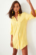 Viscose Button Shirt Beach Dress
