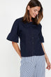 Women Navy Blue Shirt