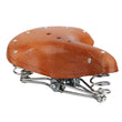 Retro Vintage Leather Bike Bicycle Saddle Back Seat 3 Springs for Cycling