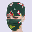 Christmas Theme Unisex Adjustable Medical Scrub Cap