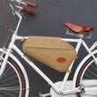 Vintage Bicycle Bag Bike Frame Tube Triangle Shoulder Bags Khaki Waxed Canvas Waterproof Commuter Cycling Accessories