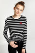 Women Black Striped Sweater