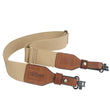 Hunting Accessories Tactical Gun Shoulder Strap Webbing & Leather Shotgun Rifle Sling Belt w/Swivels Brass Buckle(1 SET)