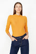 "Women 'S Yellow Line Detail T-Shirt "