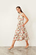 Multicolour Flower Patterned Knitted Dress