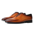 Men's Oxfords Shoes Genuine Leather Formal Dress Shoe Wedding Office Business Blue Footwear Male Patina Zapato de Hombre
