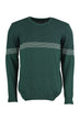 Green Male Line Bike Collar Sweater Sweater
