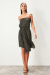 Black Polka Dot Knitted Dress