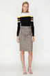 Women 'S Coffee Detailed Skirt