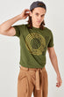 Khaki Men 'S Printed T Shirt