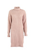 WOMEN-Color Rose Turtleneck Sweater Dress