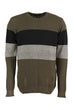 Khaki Male Bike Collar Sweater