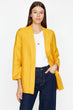 "Women 'S Yellow Pocket Detail "