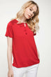 Women Summer Red Top Tees