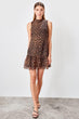 Black Leopard Pattern Dress